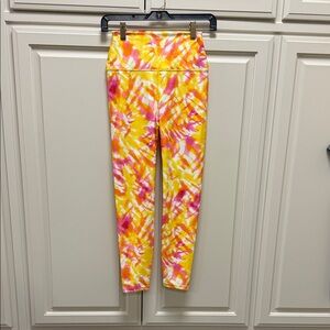 Carbon38 Vibrant Tie-Dye Leggings Small